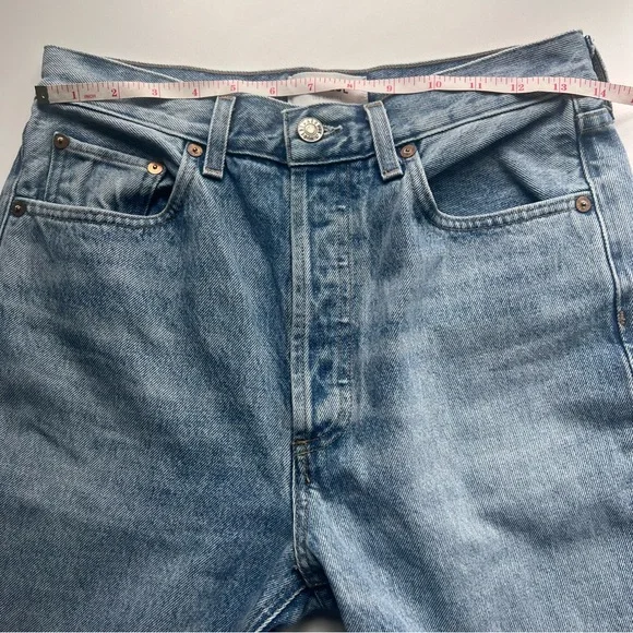 Agolde Riley High Rise Straight Crop Jeans Size 27 - Picture 12 of 16